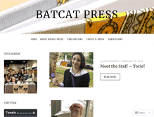 Tablet Screenshot of batcatpress.com